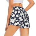 thumbnail image 3 of Qekee Daisies Flowers for 2 in 1 Flowy Running Shorts for Women High Waisted Gym Tennis Shorts Double Layer Shorts with Pocket, 3 of 9