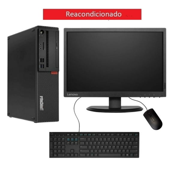 PC Lenovo M910S SFF- CORE I5 7MA- 8GB- 500GB HDD- Monitor 19"- Reacondicionado.