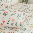 thumbnail image 5 of Move Over Queen Sheet Set Botanical Flower Bed Set Red Yellow Floral Pattern Deep Pocket 100% Microfiber, 5 of 8