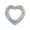 White, variant on Women Romantic Heart Inflatable Swim Ring, 29.5 inch Anti-Roll Thickened Pool Float Swimming Aid for Outdoors Relax, Women's Birthday Gift(White)