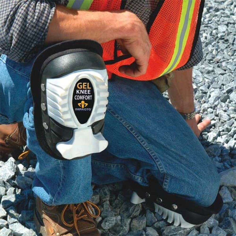 Impacto Knee Pad,UNIV,Hook/Loop,Black/Clear,PR 865-00