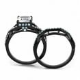 thumbnail image 4 of Black Womens Ring Anillo Para Mujer Stainless Steel Ring Clear Adelaide, 4 of 4
