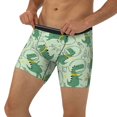 thumbnail image 3 of Xecao Cute Dinosaurs in Space Print Boxer Briefs for Men's Stretch Moisture-Wicking Underwear, Mid-Rise Classics breathable fabric, 3 of 7