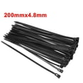 thumbnail image 5 of Uxcell Reusable Cable Ties Cable Zip Ties Adjustable Cable Tie Wraps Nylon  7.87" x 0.19" Black 40pcs, 5 of 5