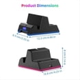 thumbnail image 2 of Game Console Charger For PS5 Portal Magnetic With Colorful Light Base, 2 of 5