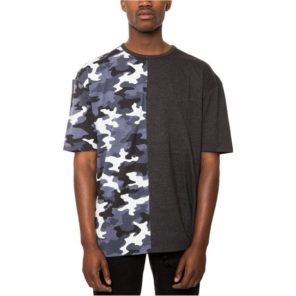 Jaywalker - Camiseta básica extragrande empalmada para hombre, gris, mediana