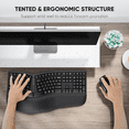 thumbnail image 5 of Meetion Ergonomic Split Keyboard and Vertical Mouse, Wireless with Wrist Rest, Rechargeable for Windows/Mac - Black, 5 of 9
