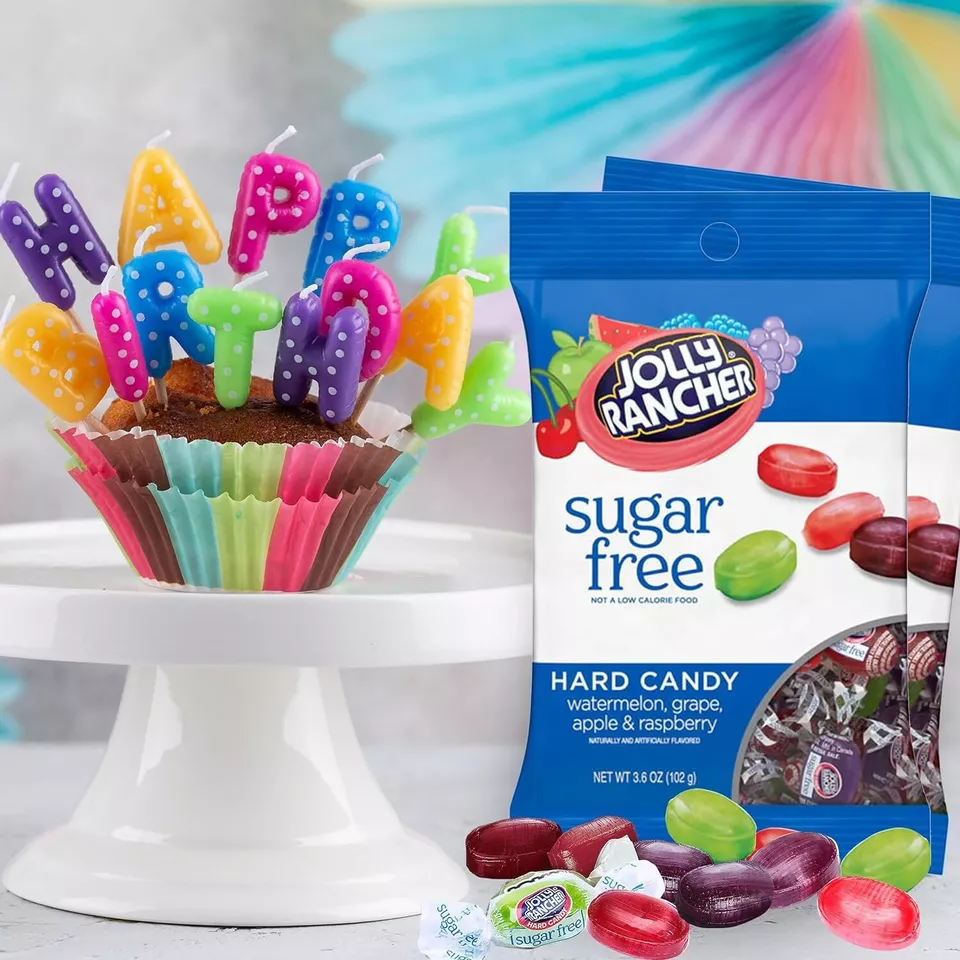 JOLLY RANCHER Hard Candy, Assorted Flavors, Sugar-Free, 3.6-Ounce (6 Bags) Sale!
