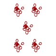 thumbnail image 1 of Jumpingount 20 piezas de banda para el cabello de alta elasticidad, alta densidad, accesorios de peinado decorativos Type2 NO2, 1 of 6
