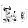 thumbnail image 3 of Riwcyla Remote Control Programming Smart Dog Robotic Patrol Dog Programmable Remote Control Dog Intelligent Patrol Dog Toy with Function Songs Demonstration Programming Rotating Head, 3 of 6