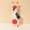 White, variant on Interactive Chew Toy for Aggressive Chewers Squeaky Puppy Teething Anxiety Tough Bulb Shape Glow Pet Entertainment Brown 23X6 cm