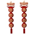 thumbnail image 3 of GUOOL Couplets de Printemps du Nouvel An Chinois en Non-Tissé Flexibles Couleur Rouge C, 3 of 9