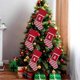 thumbnail image 4 of christmas decorations Christmas Large Letters Christmas Stockings Cute Striped Christmas Tree Pendant Holiday Decorations, 4 of 5