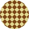 thumbnail image 1 of Ahgly Company Machine Washable Indoor Round Transitional Mahogany Brown Area Rugs, 5' Round, 1 of 7