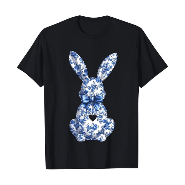Camiseta de Cuello Redondo de Manga Corta de la Mujer, Top de Moda para Invierno Y Primavera Impresa de Navidad Casual 3/4