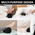 thumbnail image 6 of YANHAIGONG Twist Memory Foam Travel Pillow for Neck, Chin, Lumbar and Leg Support, Neck Pillows for Sleeping Travel Airplane for Side, Stomach and Back Sleepers Adjustable, Bendable Roll Pillow, 6 of 7