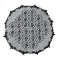 thumbnail image 1 of Horror Theme Party Tablecloth Halloween Creative Skull Bat Lace Tablecloth, 1 of 2
