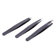 thumbnail image 7 of OTVIAP 3pcs/set Stainless Steel Tweezer Set Flat Tip/Point Tip/Slant Tip Eyebrow Facial Hair Removal, Stainless Steel Tweezer, Tweezer Set, 7 of 7