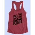 thumbnail image 3 of Be Kind Craquelure Racerback Tank Women -Image by Shutterstock, Female Large, 3 of 4