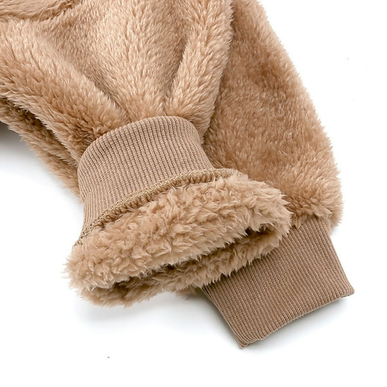 Kids 10 Under Kids Fuzzy Hooded Sweater Toddler Boys Girls Winter Warm Pullover Sherpa Jacket Top for 9 Months 8 Years Save Big