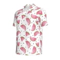 thumbnail image 2 of Balery Watermelon Printed Men’s Short Sleeve Polo Shirt, Midweight Men's Shirt,Golf Polo shirts -Medium, 2 of 9