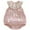Pink, variant on Newborn Onesies Girl Summer Bow Pattern Sleeveless Romper Baby Girl Romper Pink 0-3 Months