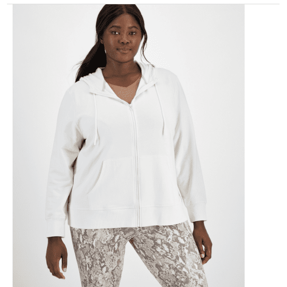 ID Ideology Plus Size Relaxed Full-Zip Fleece Hoodie