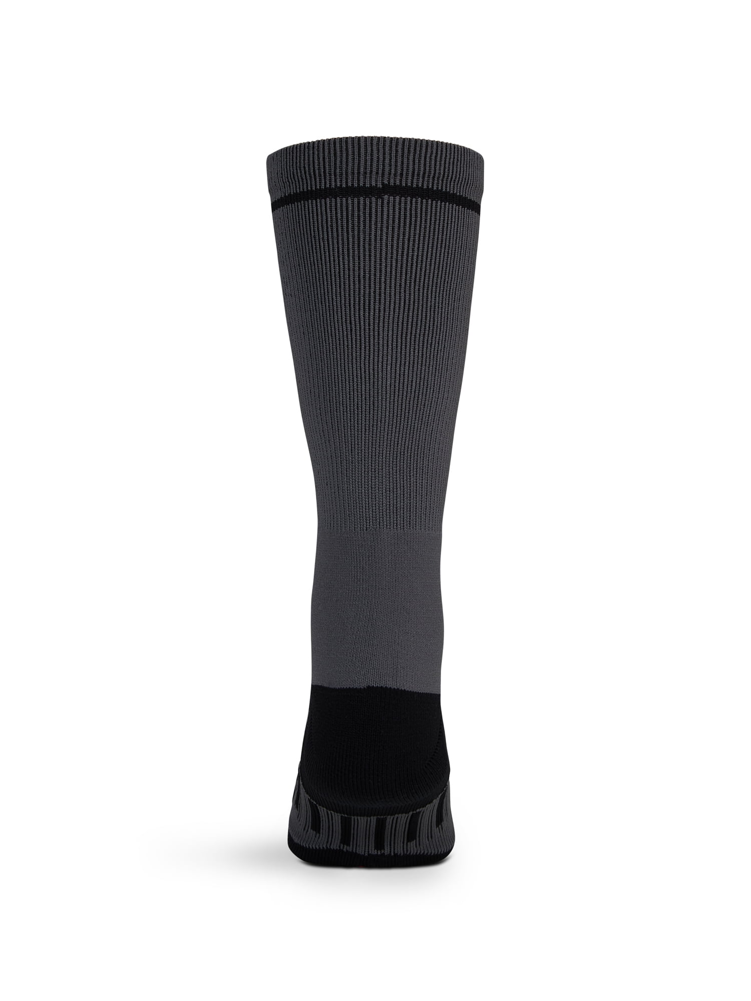 Wrangler Comfort Compression Crew Socks for Men, Size 6-12, White/Gray/Black, 3 Pairs