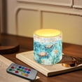 thumbnail image 3 of Kuiaobaty 4 Pieces Flickering Flameless LED Lights Candles Sea Turtle Starfish Grass Compass Battery Powered LED Candles for Valentine Party Wedding Birthday Party Outdoor with Remote, 3 of 7