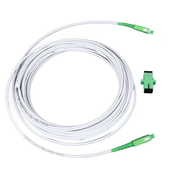 SC Optical Modem Extension Cable, Fiber Optic Jumper for FTTH FTTB FTTP Systems, Armored SC to SC Cable with High Strength Armor for Fast Data Transfer Speeds