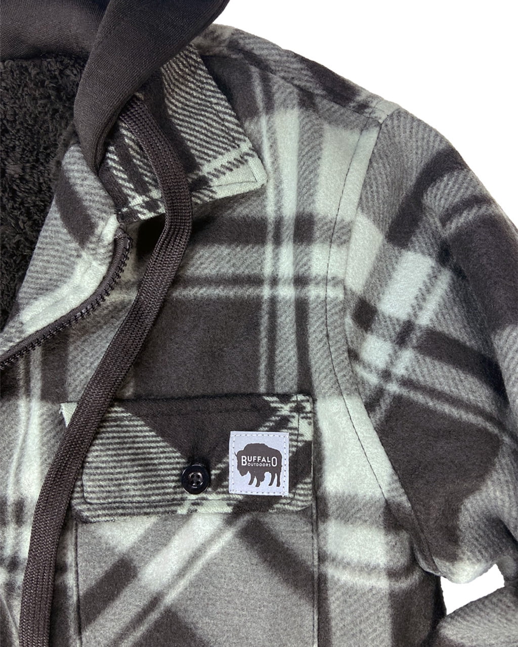 Buffalo Outdoors® Workwear Sherpa Lined Hooded Fleece