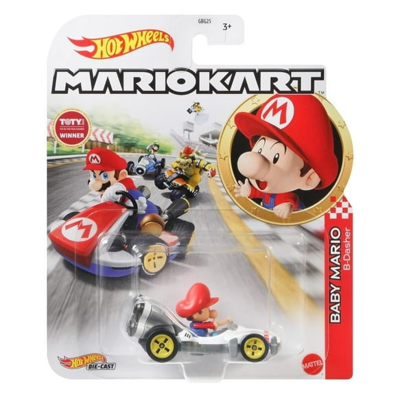 Vehículo de Juguete Hot Wheels Mario Kart Baby Mario B-Dasher