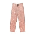 thumbnail image 4 of Daiia Men'S Rose Gold Glitter Pants,Bottoms Sleep Lounge,Pajama Pants,Pj Bottoms Drawstring And Pockets-Small, 4 of 9
