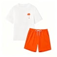 thumbnail image 3 of MEZZALL Cute Boys O-Neck Short Sleeve Tee And Shorts Coconut Tree Print Summer Outfit For Toddler And Kids Soft Clothes Sets, 3 of 3