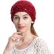 thumbnail image 2 of Women Cotton Crochet Slouchy Beanie Hat Handmade Knit Summer Skull Cap, 2 of 5
