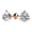 14K Rose Gold, variant on 0.75 to 5 Carat IGI Certified LAB GROWN Round Cut Diamond Earrings 3 Prong Screw Back Value Collection (E-F Color, SI1-SI2 Clarity) 14K White Gold 1 Carat