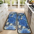 thumbnail image 4 of Kitchen Rugs Sets Of 2,Pioneer Flower Floral Print Pattern Anti Fatigue Kitchen Mat Rugs Non Slip Washable,Decorative Kitchen Floor Mats for Kitchen,Sink,Laundry,17"x47"+17"x47", 4 of 5