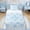 Blue A, variant on Erosebridal Bow-tie Monogrammed B Queen Sheet Sets, Blue Princess Style Bed Set for Girls Kids Teens, 4pcs