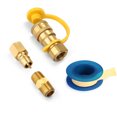 thumbnail image 1 of Tuyau de Gaz Propane 3/8 Pouce Raccords Rapides pour Gaz Naturel, Kit de Déconnexion, 1 of 1