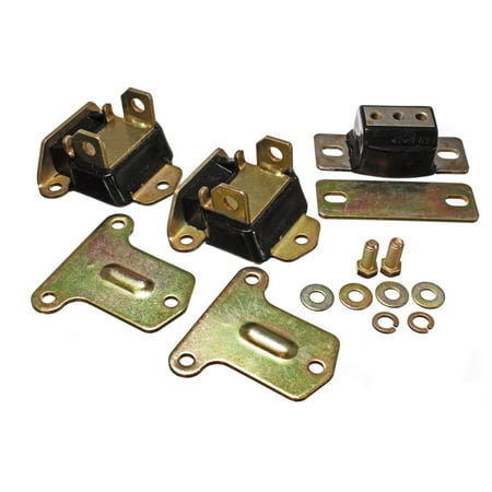 - Energy Suspension 69-72 Camaro/70-73 Monte Carlo Black Complete Motor&Trans Mount Set Zinc Finish
