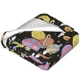thumbnail image 2 of Bixox Fleece Blanket Cartoon Astronaut In Spacesuit Pattern Super Soft Double-Sided Microfiber Flannel Blanket for Sofa, Bed, Couch,Suitable for All Seasons - 60"x50", 2 of 5