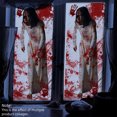 thumbnail image 5 of Bloody Halloween Decorations Spooky Door Cover, Horror Zombie Window Clings, Scary Halloween Party Wall Decal Bedroom Inside Decor, 5 of 5