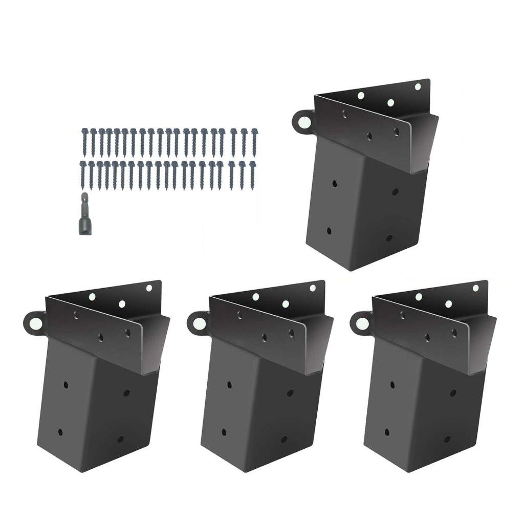 LICEWO Pack of 4 Brackets with Angled Design for Optimal Load Distribution in Deer Hunting Stands and Tree Platforms