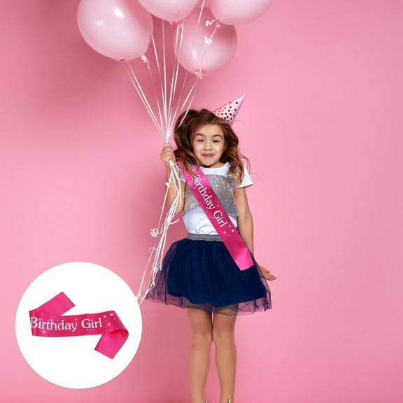 MLINS  Girl Birthday Satin Sash Delicate Comfortable Baby