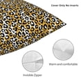 thumbnail image 3 of Pofeuu Leopard Print Double-sided plush pillowcase Square Throw Pillow Covers Pillows Cover for Living Room Bedroom Sofa Couch Cushion Cover（No pillow core）-24"x24", 3 of 7