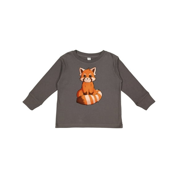 Inktastic Red Panda T-shirt Boys or Girls Long Sleeve Toddler T-Shirt