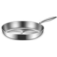 thumbnail image 1 of Sartén de acero inoxidable de tres capas de 12 pulgadas compatible con todas las cocinas hasta 700 °F lista para inducción apta para lavaplatos y horn, 1 of 7