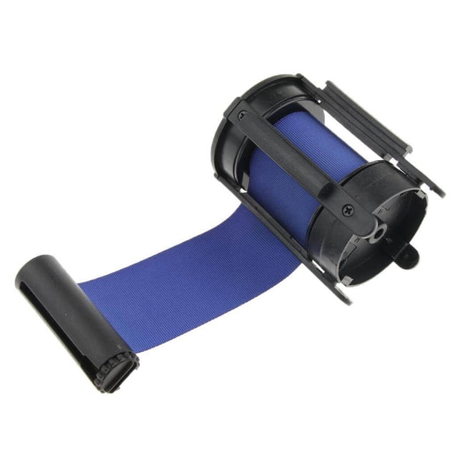 facefd Stanchion Queue Barrier Crowd Control Retractable Blue