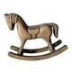 thumbnail image 2 of Decoración de mesa de caballo mecedor Figura de caballo mecedor Decoración coleccionable para escritorio marrón oscuro, 2 of 9