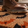 thumbnail image 4 of Hovilon Halloween Doormat 60x40cm, Black Orange Spooky Heart Print Welcome Mat, Non-Slip Weather Resistant Entry Rug, Indoor Outdoor Porch Decoration for Front Door, Festive Seasonal Floor Accent, 4 of 6